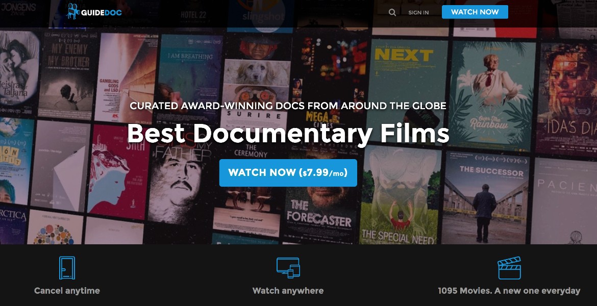 Un nuevo documental cada día en la plataforma VOD especializada GuideDoc