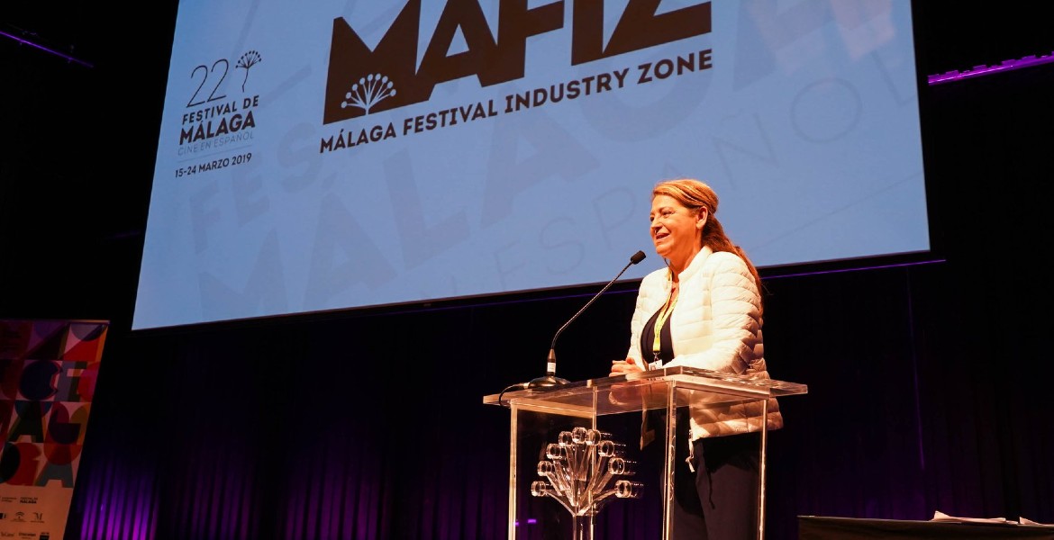 Annabelle Aramburu, coordinadora de MAFIZ (Málaga Festival Industry Zone)